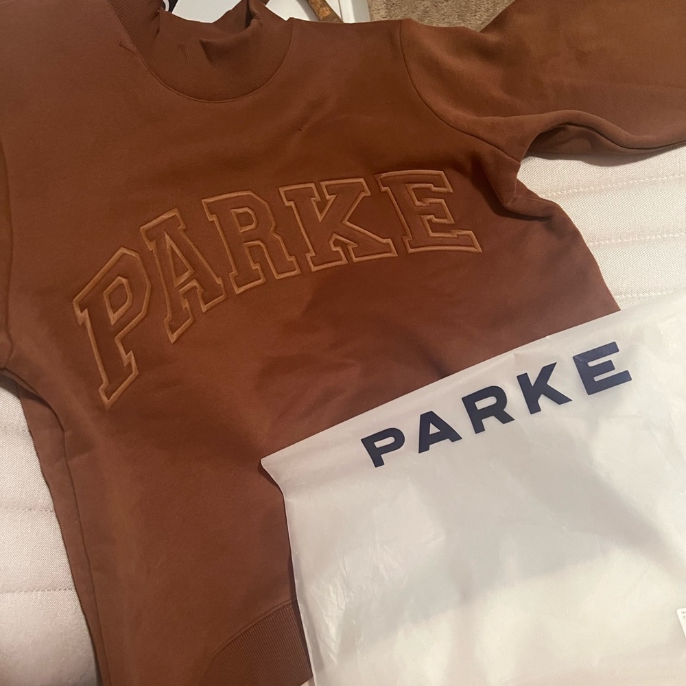 Parker Chocolate Brown Crew Neck Sweater